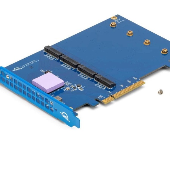 OWC Accelsior 4M2 PCIe NVMe M.2 SSD Adapter Card Compatible with intel Mac Pro. - Picture 4 of 6